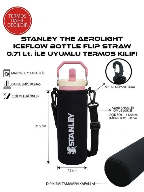 Stanleye The Aerolight Bottle Flip 0.71 Lt ile Uyumlu Omuz Askılı Kılıf