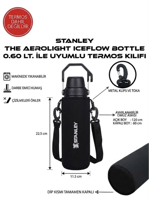 Stanleye The Aerolight Bottle 0.60 Lt ile Uyumlu Omuz Askılı Kılıf