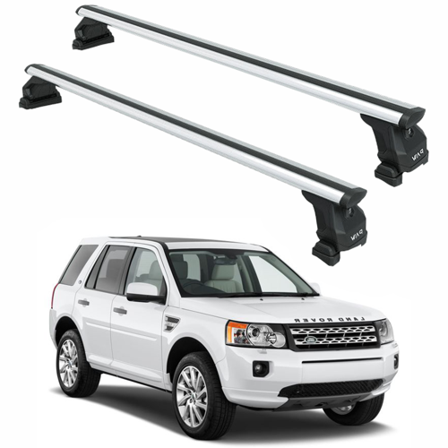 Land Rover Freelander (L359) 2006-15 Roof Rack Tavan Taşıyıcı Ara Barlar – Vidalı Montaj, Toros Fix Pro, 6 Alu Gri
