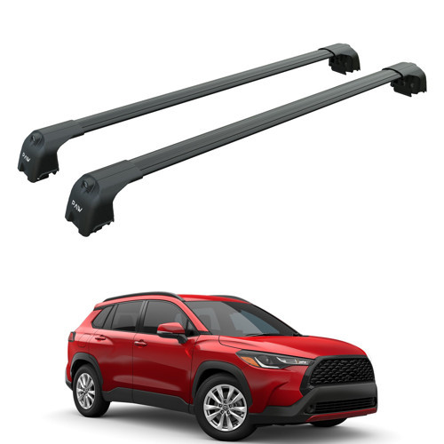 Toyota Corolla Cross Portbagaj Taşıyıcı Ara Atkisi - Ara Bar, Paw Pro 2, Siyah