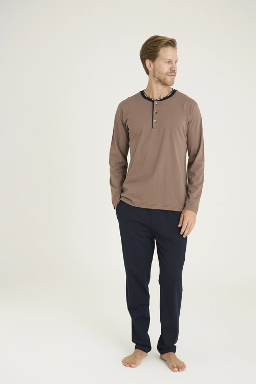 9245 Erkek Midi Yaka Pijama Takım