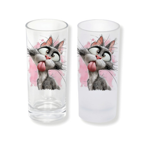 Kedili Buzlu ya da Buzsuz seçenekleriyle Rakı Bardağı