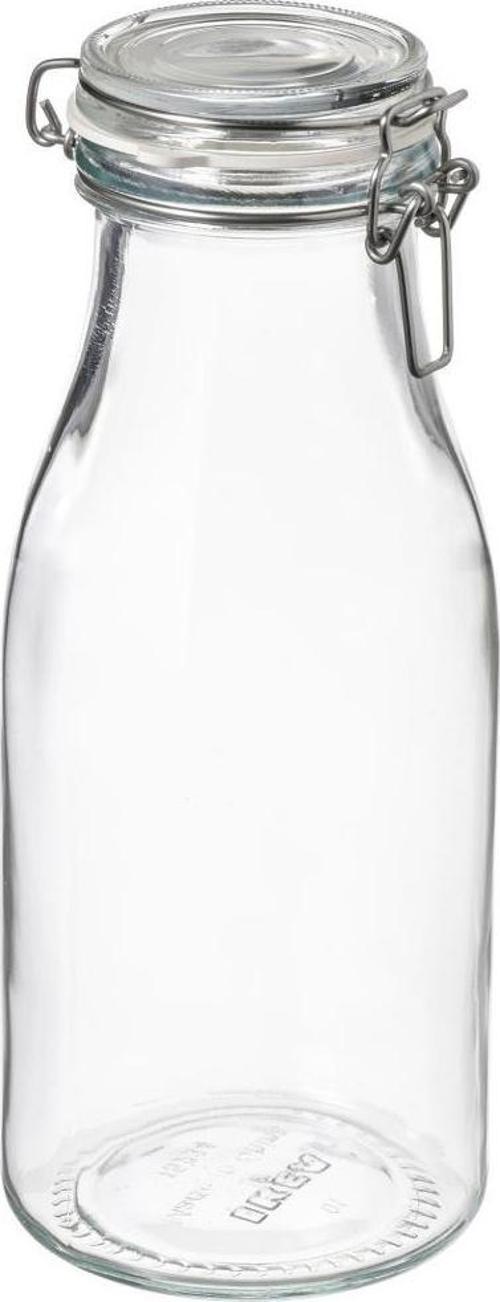 Korken Kapaklı Cam Kavanoz - 1 lt