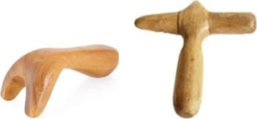 Madero Terapi Ahşap Graston Masaj Aparatı 2 li Set Model A