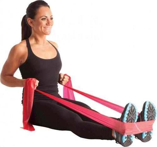 Yoga & Pilates Egzersiz Bandı Kırmızı Renk 1.5 Metre