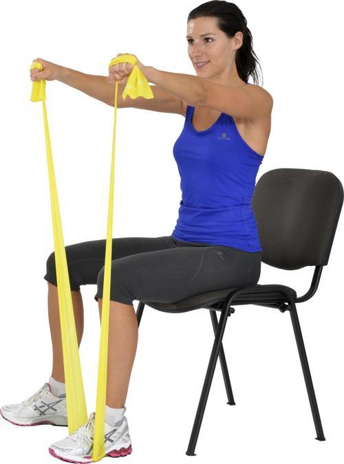Yoga & Pilates Egzersiz Bandı Sarı Renk 1 Metre
