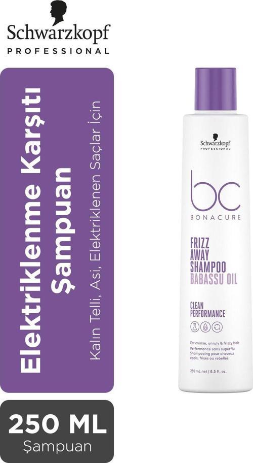 Bc Clean Frizz Away Elektriklenme Karşıtı Şampuan 250ml | Elektriklenen & Kıvırcık Saçlar Için