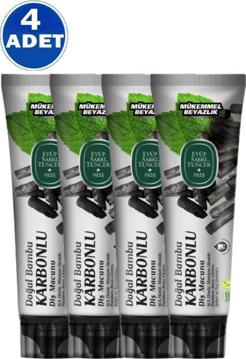 Doğal Bambu Aktif Karbonlu Diş Macunu 75 Ml 4 Adet