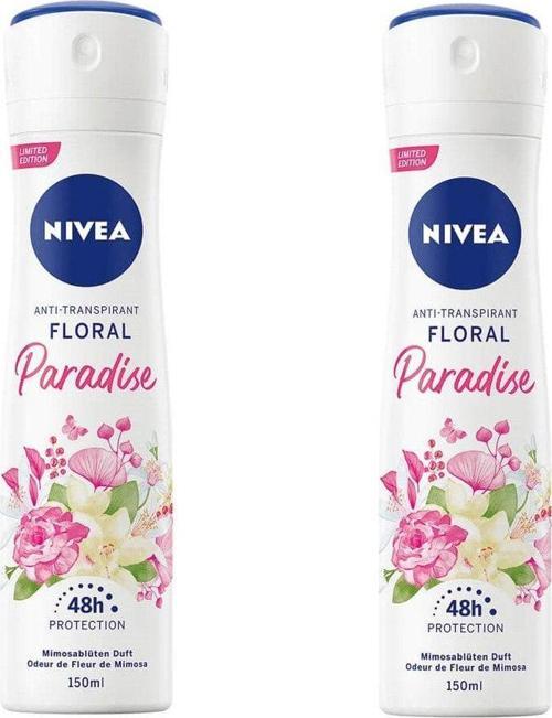 Floral Paradise Kadın Sprey Deodorant 150 Ml 2 Adet