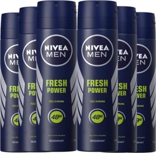 Fresh Power Erkek Sprey Deodorant 150 ml 6 Adet
