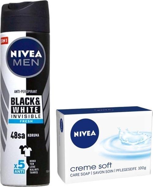 Invisible Siyah ve Beyaz Fresh Sprey150 ml Erkek Deodorant 4005900378200