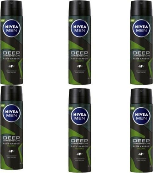 Deep Dimension Amazonia Sprey Deodorant 150 ml Erkek 6 Adet
