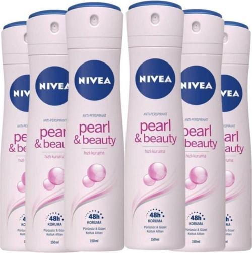 Pearl&beauty Kadın Sprey Deodorant 150 ml x 6 Adet Avantajlı Paket