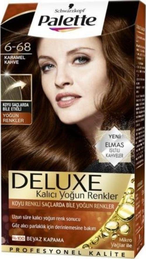 Deluxe 6 68 Karamel Kahve Saç Boyası