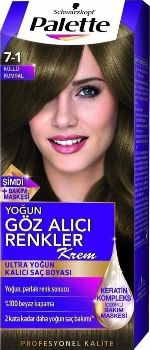 Yoğun Göz Alıcı Renkler Saç Boyası 7.1 Küllü Kumral