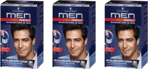 Men Perfect 90 Siyah 3 Li