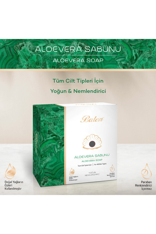 Aloe Vera Sabunu 125 gr - Tüm Cilt Tipleri için Yoğun Nemlendirici