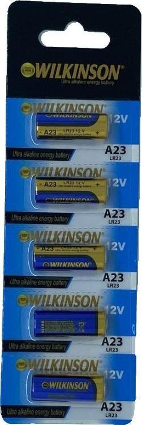 WILKINSON 23A V23GA MN21 12V Alkalin Pil Kepenk Anahtar Pili Beşli Paket