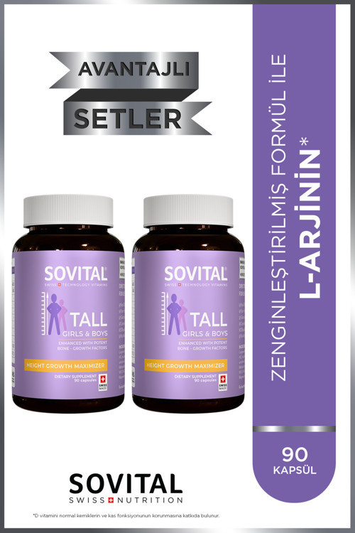Tall L-arjinin, Glukozamin Sülfat, Kondroitin Sülfat, Hyalüronik Asit İçeren 90 Kapsül