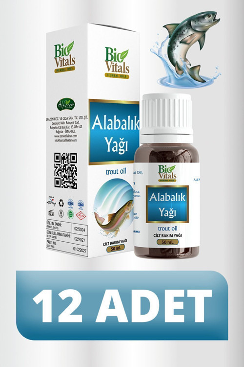 Alabalık Yağı 12 ADET-Box 50 ml