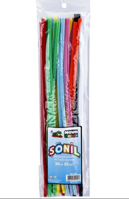 Şönil Tüylü Tel 30 Cm 25 Adet Nc-282 Px