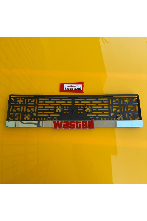 Wasted Araç Plakalığı 2 Adet Lazer Kesim Pleksi