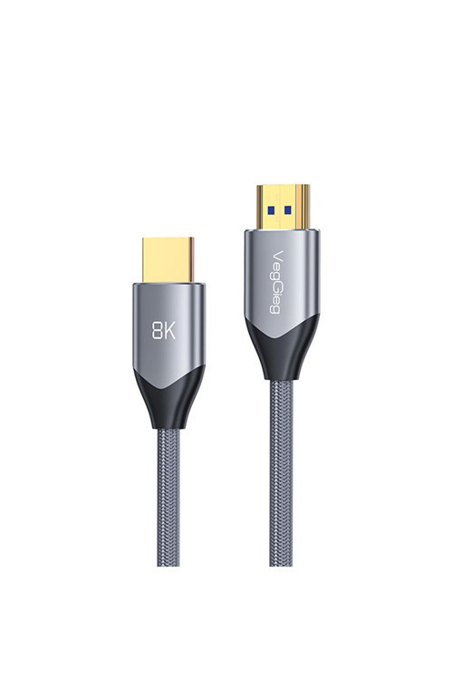 8K 60Hz 4K 120Hz 48 Gbps HDR ARC HDCP Örgülü HDMI 2.1 Kablo 5 Metre