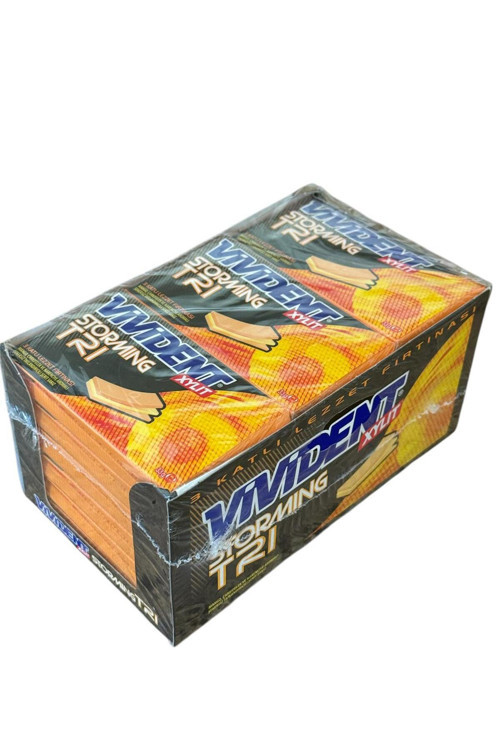 Storming Mango, Çarkıfelek ve Narenciye Aromalı Şekersiz Sakız 33 g x 18 Adet