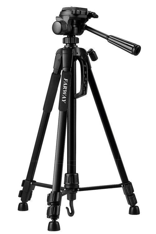 Profesyonel Alüminyum Tripod 360° Ayarlanılabilir Panoramik Başlık Su Terazili Telefon Tutucu 175cm