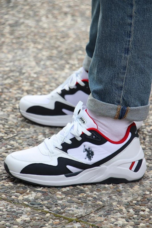 HUSKY 4FX BEYAZ LACİ KIRMIZI COMFORT CASUAL SPOR AYAKKABISI