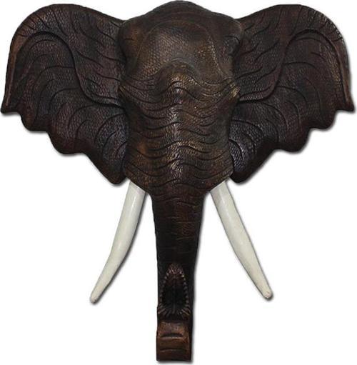 Ahşap Duvara Asmalı Fil Kafası 70 cm ST00104