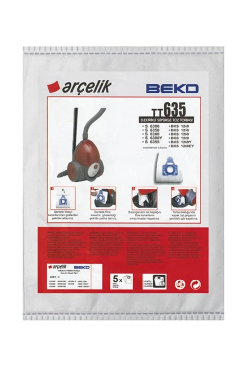 Beko Tt/635 Toz Torbasi 5 Adet