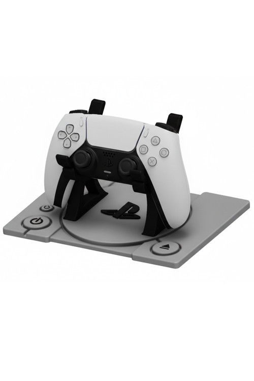 PS5 DualSense Kol Standı – PS1 Tasarımlı 2D Retro Gaming Kontrolcü Tutucu