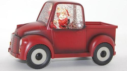 Araba Tasarımlı Işıklı Müzikli Noel Baba Kar Küresi Alk1828
