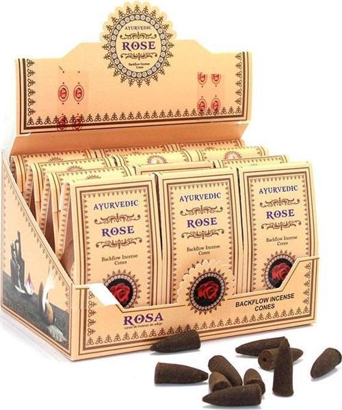 Ayurvedic Konik ( Geri Akış ) Tütsü Rose Aromalı konik ROSE