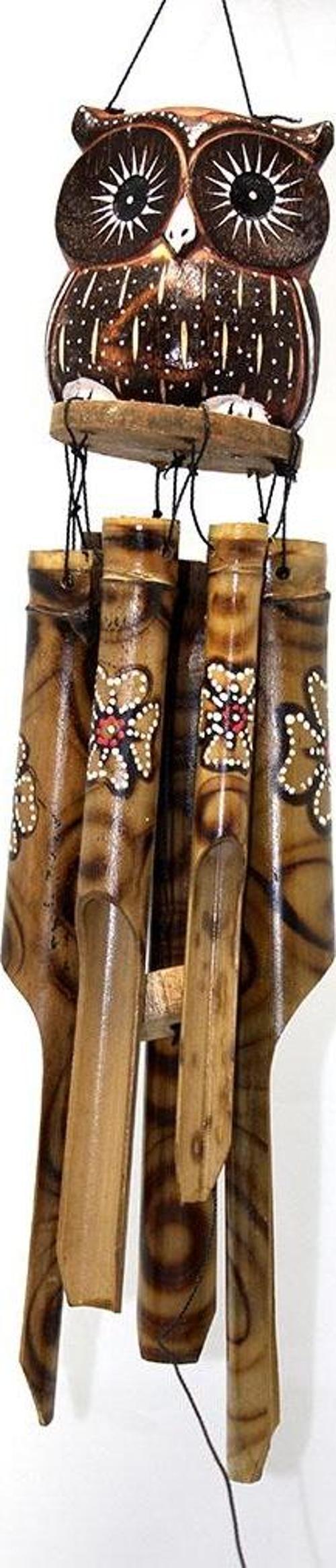 Bambu Baykuşlu Çan 30 Cm No:4