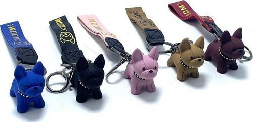 Deri Bulldog Anahtarlık Alk1704