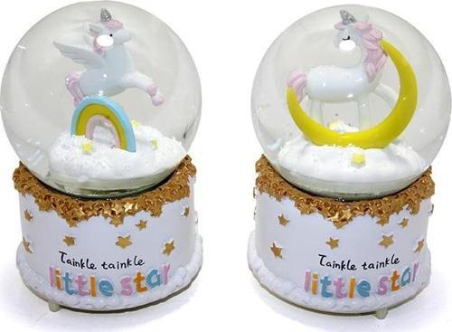 Işıklı Müzikli Püskürtmeli Kar Küresi 16 cm ALK258