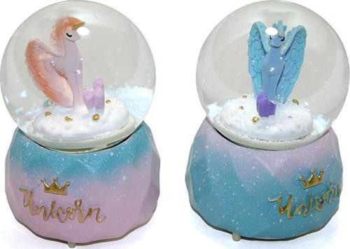 Işıklı Müzikli Püskürtmeli Kar Küresi 16 cm ALK265