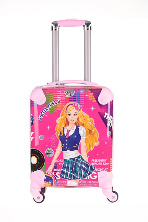 LuxeAmber Pembe ABS Kız Çocuk Valizi
