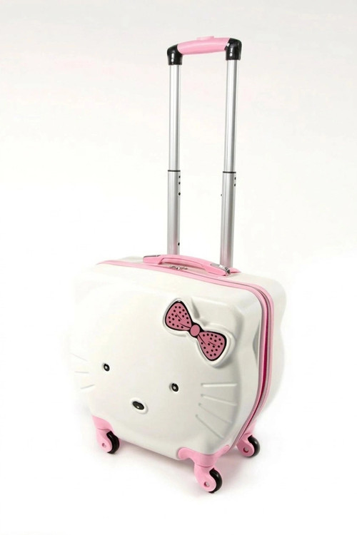 Premium Hello Kitty Çocuk Valizi - ABS 4 Tekerlekli Şık Şıklık