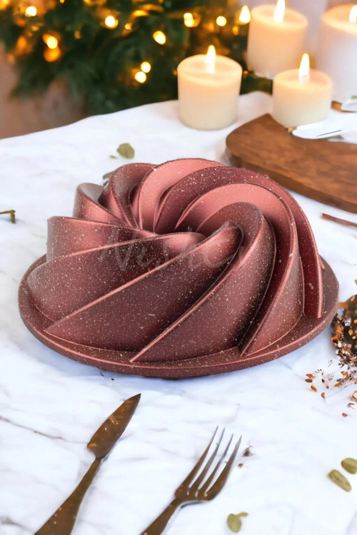 Girift Golden Pink Premium 26 cm Döküm Kek Kalıbı