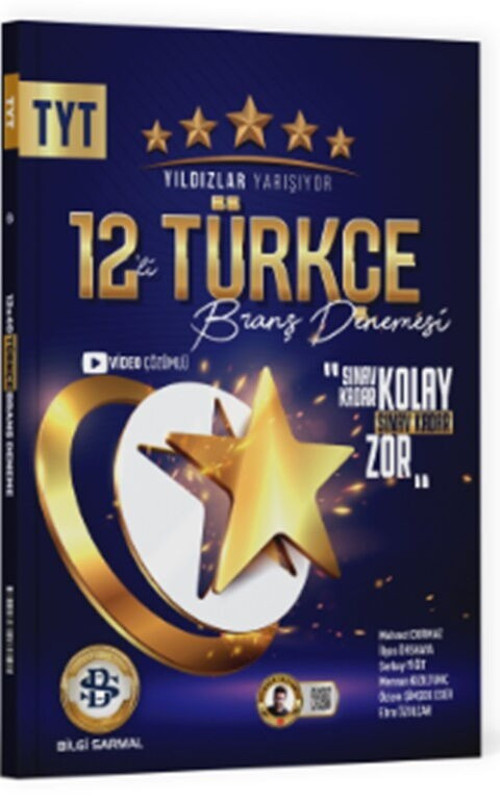 TYT Türkçe 12 li Yıldızlar Yarışıyor Branş Denemesi Bilgi Sarmal Yayınları