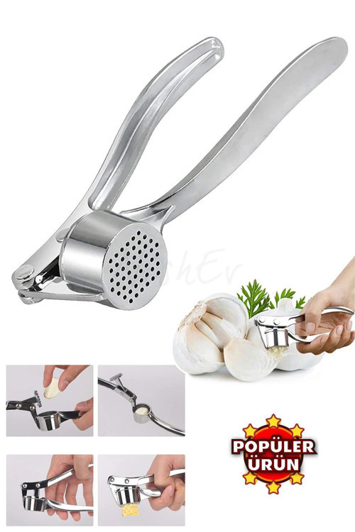 Premium Paslanmaz Çelik Sarımsak Ezici – Ergonomik ve Şık Mutfak Tasarımı