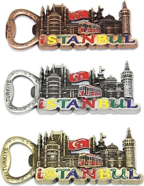 Metal İstanbul Temalı Yöresel Magnet Açacak 2Alk82