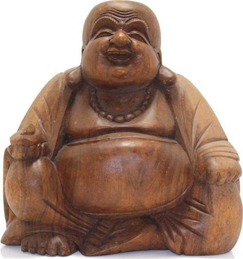 Oturan Ahşap Buda 30 cm ST00028