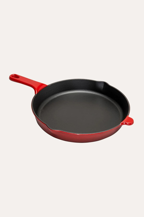 Sürel Premium Kırmızı Demir Döküm Kızartma Tavası 27 cm
