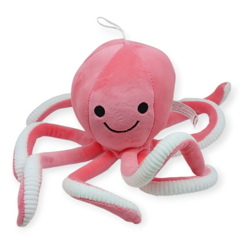 Peluş Sevimli Ahtapot 30 cm - Pembe - 1 ADET