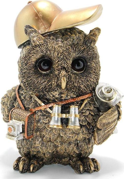 Steampunk Polyester Baykuş Figürü Alk2467