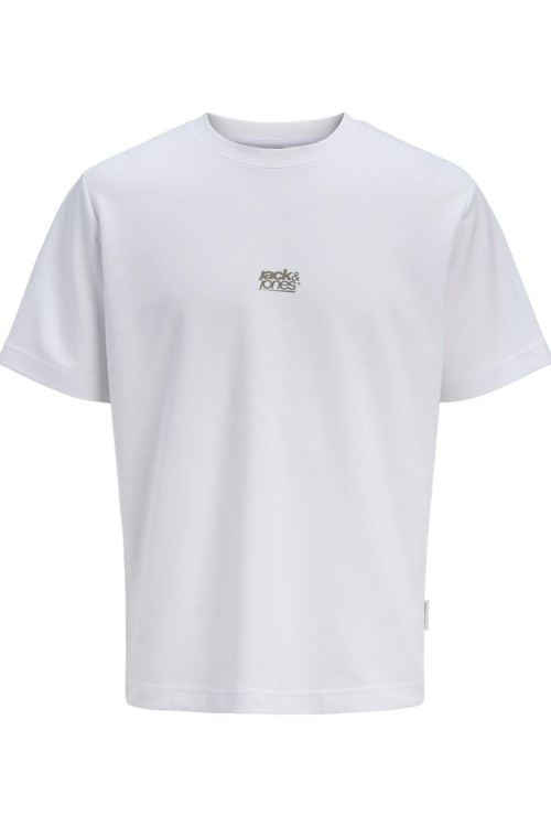 Jack & Jones Core Erkek Tişört Ön Baskılı Kısa Kollu Bisiklet Yaka 